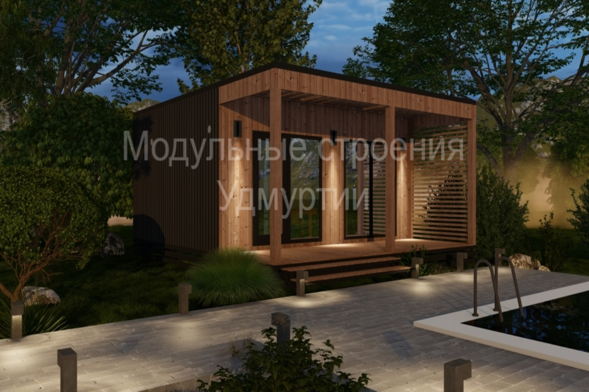 Модульный дом Д-69 каркасный